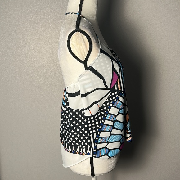 Multicolor Halter Top sz S - Picture 2 of 4